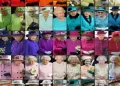 The queen carved out her own inimitable style, with brightly coloured outfits, a matching hat, gloves and handbag STF POOL/AFP